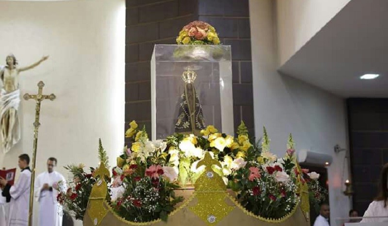 Imagem Peregrina de Nossa Senhora Aparecida visita Prefeitura de Aracruz