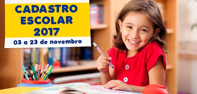 Educação: Semed informa que o período de cadastro escolar do 1º e 6º ano será entre os dias 03 e 23/11