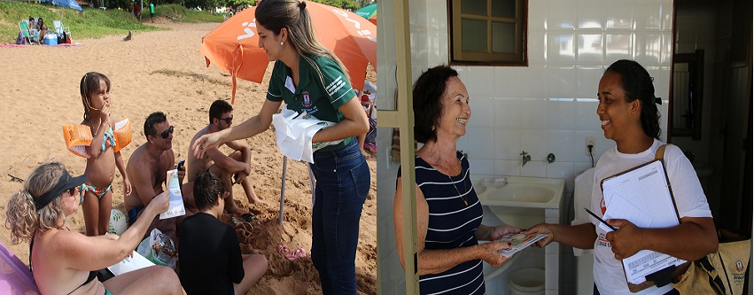 Saúde e Meio Ambiente: Ações de conscientização são levadas a moradores e turistas nas praias de Aracruz