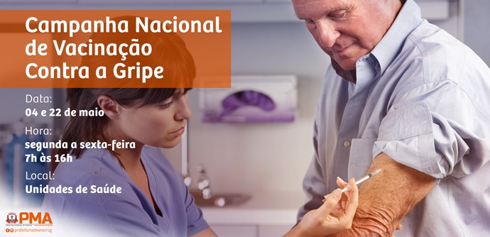 Campanha Nacional de Vacinação Contra a Gripe chega a Aracruz