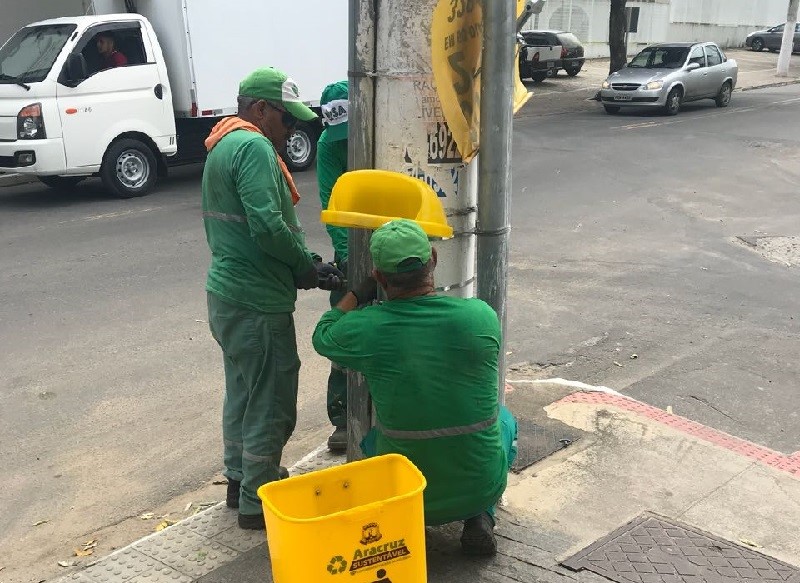 Adote uma Lixeira: 400 novas lixeiras instaladas em vias públicas do município