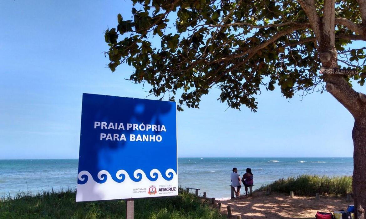 Balneabilidade: litoral de Aracruz conta com cinco pontos próprios para banho