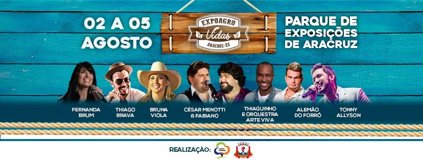 ExpoAgro Vidas 2018 acontece no mês de agosto, no Parque de Exposições 