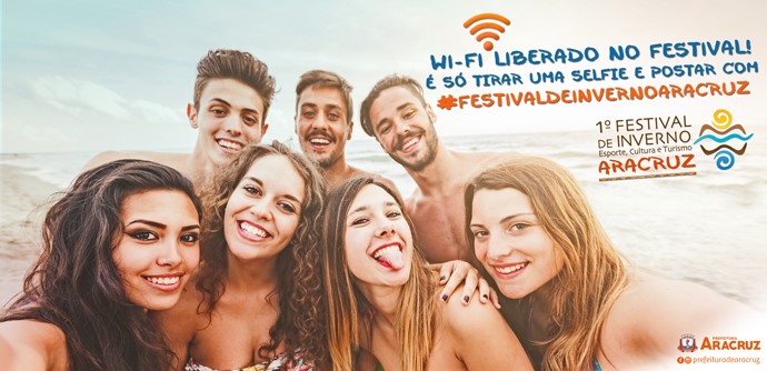 Prefeitura de Aracruz disponibiliza serviço gratuito de wi-fi durante festival de inverno