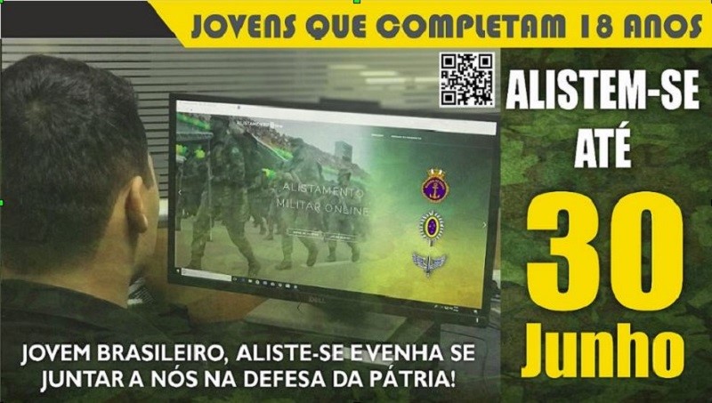 Alistamento Militar obrigatório vai até 30 de junho