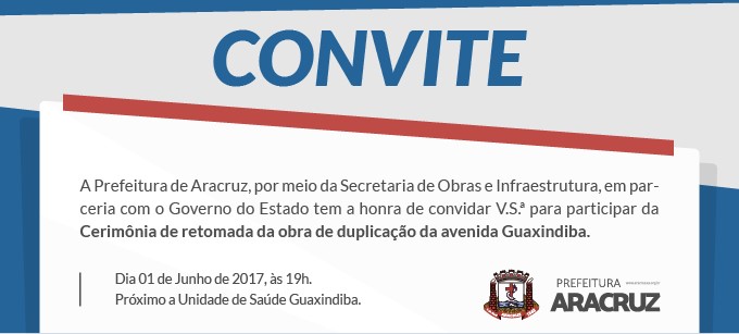 Prefeitura de Aracruz reinicia obras de duplicação da avenida Guaxindiba