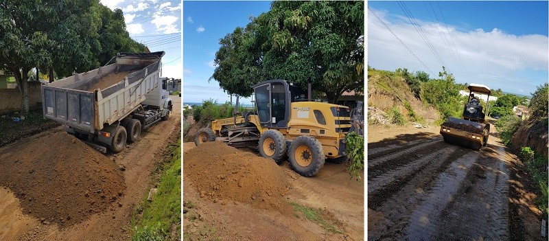 Secretaria de Transportes e Serviços Urbanos revitaliza ruas de chão em Mar Azul